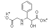 2-Hydroxy-3-(carboxymethylamino)-hydrocinnamic acid, dipotassium salt Structure,100750-38-7Structure