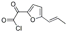 2-Furanacetyl chloride, alpha-oxo-5-(1-propenyl)-(9ci) Structure,100750-55-8Structure