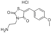 (5E)-3-(2-aminoethyl)-5-(4-methoxybenzylidene)-1,3-thiazolidine-2,4-dione hydrochloride Structure,100795-92-4Structure