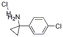 Cyclopropanamine, 1-(4-chlorophenyl)-, hydrochloride (1:1) Structure,1009102-44-6Structure