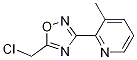 2-(5-Chloromethyl-[1,2,4]oxadiazol-3-yl)-3-methyl-pyridine Structure,1009562-65-5Structure