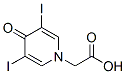 3,5-Diiodo-4-pyridone-1-acetic acid Structure,101-29-1Structure