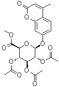 4-​Methyl-​2-​oxo-​2h-​1-​benzopyran-​7-​yl-beta-​d-​glucopyranosiduronic acid methyl ester 2,3,4-triacetate Structure,101014-65-7Structure