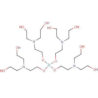 Tetrakis(triethanolaminato)zirconium(IV) Structure,101033-44-7Structure