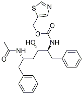 1,3-Thiazol-5-ylmethyl n-[(1s,2s,4s)-4-(acetylamino)-1-benzyl-2-hydroxy-5-phenylpentyl]carbamate Structure,1010808-43-1Structure