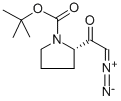 (L)-2-diazoacetyl-pyrrolidine-1-carboxylic acid tert-butyl ester Structure,101130-03-4Structure