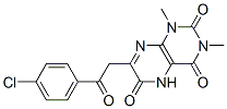 2,4,6(3H)-pteridinetrione, 7-[2-(4-chlorophenyl)-2-oxoethyl]-1,5-dihydro-1,3-dimethyl- Structure,101130-62-5Structure