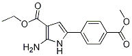 Ethyl2-amino-5-(4-(methoxycarbonyl)phenyl)-1h-pyrrole-3-carboxylate Structure,1011716-95-2Structure