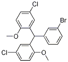 2-((3-Bromophenyl)(5-chloro-2-methoxyphenyl)methyl)-4-chloro-1-methoxybenzene Structure,1011800-53-5Structure