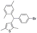 3-[(4-Bromo-phenyl)-(2,5-dimethyl-phenyl)-methyl]-2,5-dimethyl-thiophene Structure,1011800-93-3Structure