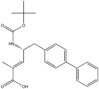 (2E, 4r)-5-[1, 1’-biphenyl]-4-yl-4-[[(1, 1-dimethylethoxy) carbonyl] amino]-2-methyl-2-pentenoic acid Structure,1012341-48-8Structure