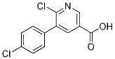 6-Chloro-5-(4-chlorophenyl)-3-pyridinecarboxylic acid Structure,1012792-56-1Structure