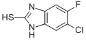 6-Chloro-5-fluorobenzimidazole-2-thiol Structure,101337-92-2Structure