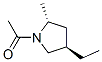 Pyrrolidine, 1-acetyl-4-ethyl-2-methyl-, trans- (9ci) Structure,101347-72-2Structure