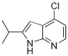 1H-pyrrolo[2,3-b]pyridine, 4-chloro-2-(1-methylethyl)- Structure,1014613-62-7Structure