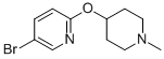 5-Bromo-2-((1-methylpiperidin-4-yl)oxy)pyridine Structure,1015242-41-7Structure