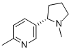 2-Methyl-5-(1-methyl-2-pyrrolidinyl)pyridine Structure,101540-79-8Structure