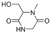 2,5-Piperazinedione,6-(hydroxymethyl)-1-methyl-(9ci) Structure,101623-20-5Structure