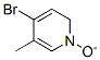 4-Bromo-3-methylpyridine N-oxide Structure,10168-58-8Structure