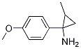 Cyclopropanamine, 1-(4-methoxyphenyl)-2-methyl- Structure,1017430-27-1Structure