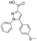 5-(4-Methylsulfanyl-phenyl)-1-phenyl-1h-pyrazole-3-carboxylic acid Structure,1017781-22-4Structure