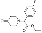 (4-Fluoro-phenyl)-(4-oxo-piperidin-1-yl)-acetic acid ethyl ester Structure,1017789-55-7Structure