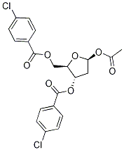 1-0-Acetyl-3,5-di-o-(p-chlorobenzoy)-2-deoxy-α,β-d-ribofuranoside Structure,1019659-88-1Structure