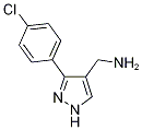 C-[3-(4-chloro-phenyl)-1h-pyrazol-4-yl]-methylamine Structure,1020052-19-0Structure