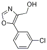 (5-(3-Chlorophenyl)oxazol-4-yl)methanol Structure,1020252-88-3Structure