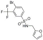 N-(furan-2-ylmethyl)4-bromo-3-trifluoromethylbenzenesulfonamide Structure,1020252-97-4Structure