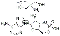 (4Ar,6r,7r,7as)-6-(6-amino-9h-purin-9-yl)tetrahydro-4h-furo[3,2-d][1,3,2]dioxaphosphinine-2,7-diol 2-oxide-2-amino-2-(hydroxymethyl)-1,3-propanediol (1:1) Structure,102029-77-6Structure