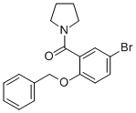 (2-(Benzyloxy)-5-bromophenyl)(pyrrolidin-1-yl)methanone Structure,1021088-79-8Structure