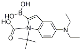 1H-Indole-1-carboxylic acid, 2-borono-5-(diethylamino)-, 1-(1,1-dimethylethyl) ester Structure,1021342-95-9Structure