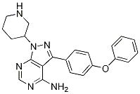 (R)-3-(4-phenoxyphenyl)-1-(piperidin-3-yl)-1h-pyrazolo[3,4-d]pyrimidin-4-amine Structure,1022150-12-4Structure