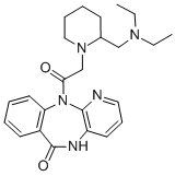 11-[[2-[(Diethylamino)methyl]-1-piperidinyl]acetyl]-5,11-dihydro-6h-pyrido[2,3-b][1,4]benzodiazepin-6-one Structure,102394-31-0Structure