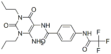 Benzamide, n-(6-amino-1,2,3,4-tetrahydro-2,4-dioxo-1,3-dipropyl-5-pyrimidinyl)-4-[(trifluoroacetyl)amino]-(9ci) Structure,102587-85-9Structure