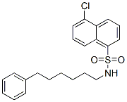 5-Chloro-N-(6-phenylhexyl)-1-naphthalenesulfonamide Structure,102649-78-5Structure