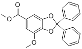 Methyl 7-methoxy-2,2-diphenyl-1,3-benzodioxole-5-carboxylate Structure,102706-14-9Structure