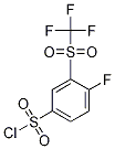 4-Fluoro-3-(trifluoromethylsulfonyl)benzenesulfonyl chloride Structure,1027345-07-8Structure