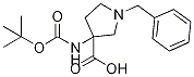 1-Benzyl-3-(tert-butoxycarbonylamino)pyrrolidine-3-carboxylic acid Structure,1027511-74-5Structure