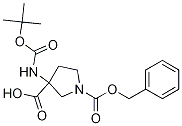 3-Boc-amino-1-cbz-pyrrolidine-3-carboxylic acid Structure,1027511-76-7Structure