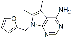 7-(2-Furylmethyl)-5,6-dimethyl-7h-pyrrolo[2,3-d]pyrimidin-4-amine Structure,103026-12-6Structure