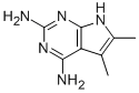 7H-pyrrolo[2,3-d]pyrimidine-2,4-diamine, 5,6-dimethyl- Structure,103026-42-2Structure