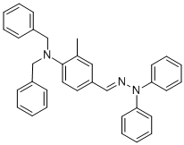 2-Methyl-4-dibenzylaminobenzaldehyde-1,1-diphenylhydrazone Structure,103079-11-4Structure