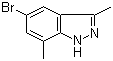 1H-Indazole, 5-bromo-3,7-dimethyl- Structure,1031417-71-6Structure