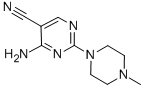 4-Amino-2-(4-methyl-1-piperazinyl)-5-pyrimidinecarbonitrile Structure,103151-40-2Structure