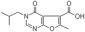 3,4-Dihydro-6-methyl-3-(2-methylpropyl)-4-oxo-furo[2,3-d]pyrimidine-5-carboxylic acid Structure,1031967-08-4Structure