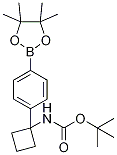 N-[1-[4-(4,4,5,5-tetramethyl-1,3,2-dioxaborolan-2-yl)phenyl]cyclobutyl]carbamic acid 1,1-dimethylethyl ester Structure,1032528-06-5Structure