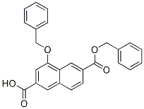 4-(Phenylmethoxy)-2,6-naphthalenedicarboxylic acid 6-(phenylmethyl) ester Structure,1032744-71-0Structure