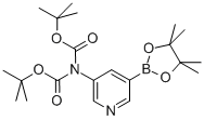 3-[Bis(tert-butoxycarbonyl)amino]-pyridine-5-boronic acid pinacol ester Structure,1032758-79-4Structure